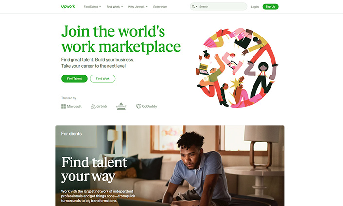 Upwork - the best platform for connecting businesses and agencies
