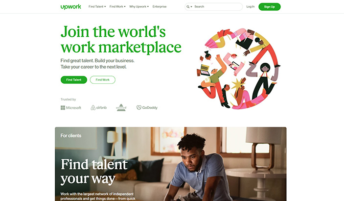 Upwork: the right choice for the reputation of mobile application design services