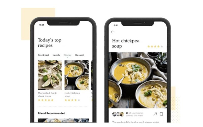Concept making iOS app to share recipes
