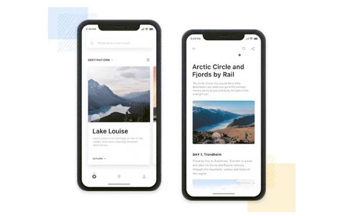 City guides iOS app design